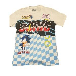 Sonic The Hedgehog Retro 91 Racing Graphic T-Shirt BoxLunch SEGA Men's Small